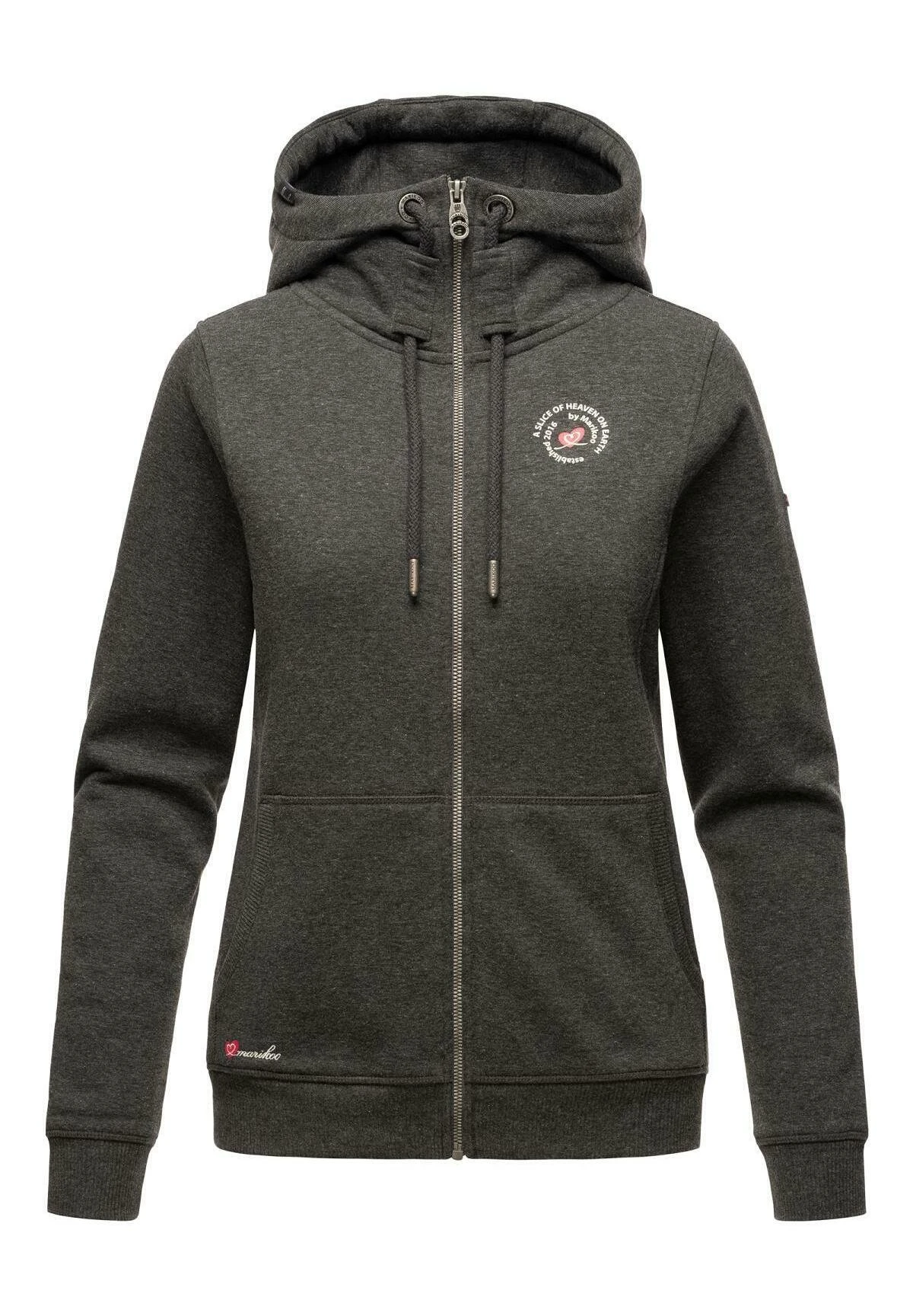 Marikoo Setsunaa - Sudadera Con Cremallera - Darkgreymelange 2 Marikoo Setsunaa - Sudadera Con Cremallera - Darkgreymelange