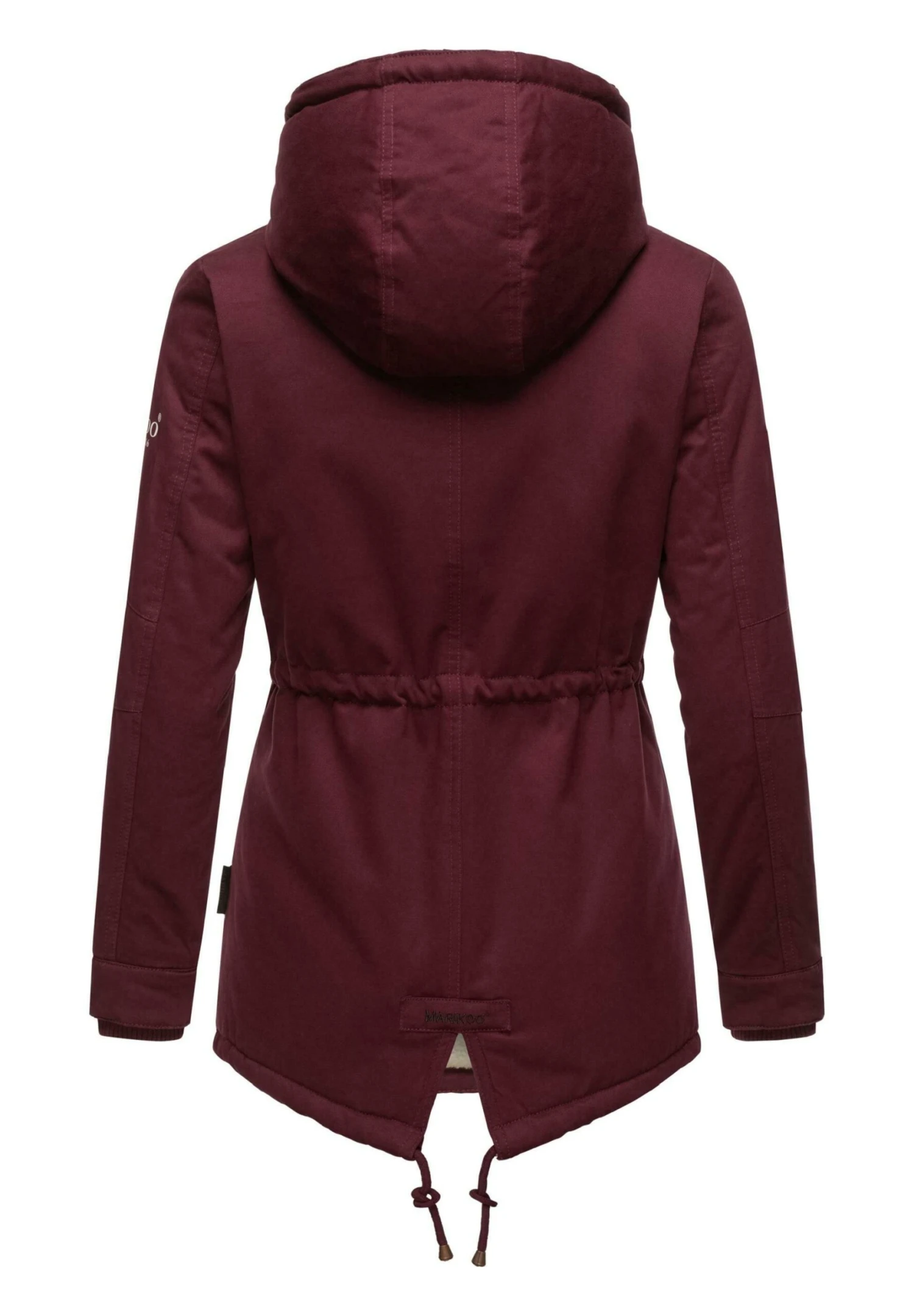 Marikoo Manolya - Abrigo De Invierno - Dark Red Melange 5 Marikoo Manolya - Abrigo De Invierno - Dark Red Melange - Imagen 3