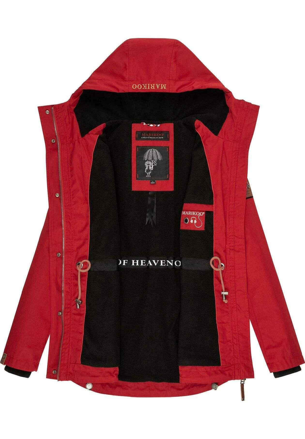 Marikoo Babetaa - Parka - Cherry Red 6 Marikoo Babetaa - Parka - Cherry Red - Imagen 4