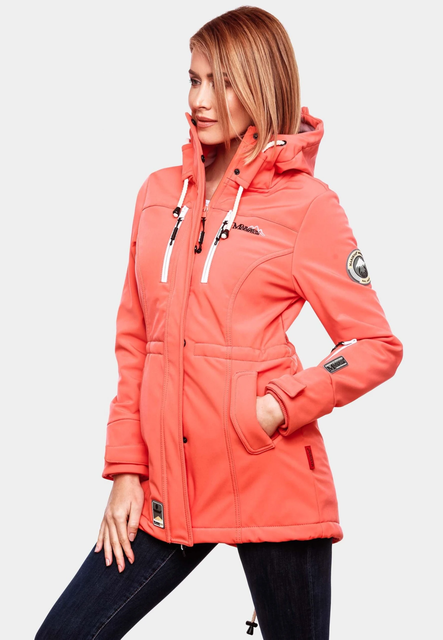 Marikoo Zimtzicke - Parka - Coral 6 Marikoo Zimtzicke - Parka - Coral - Imagen 4