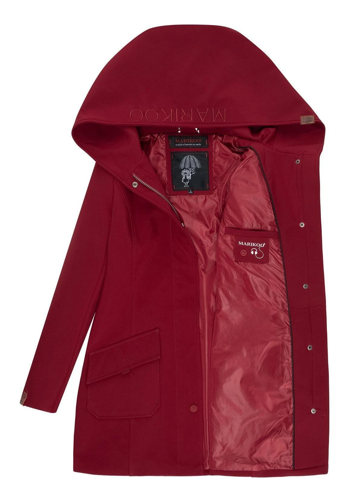 Marikoo Mayleen - Impermeable - Bordeaux 9 Marikoo Mayleen - Impermeable - Bordeaux - Imagen 7