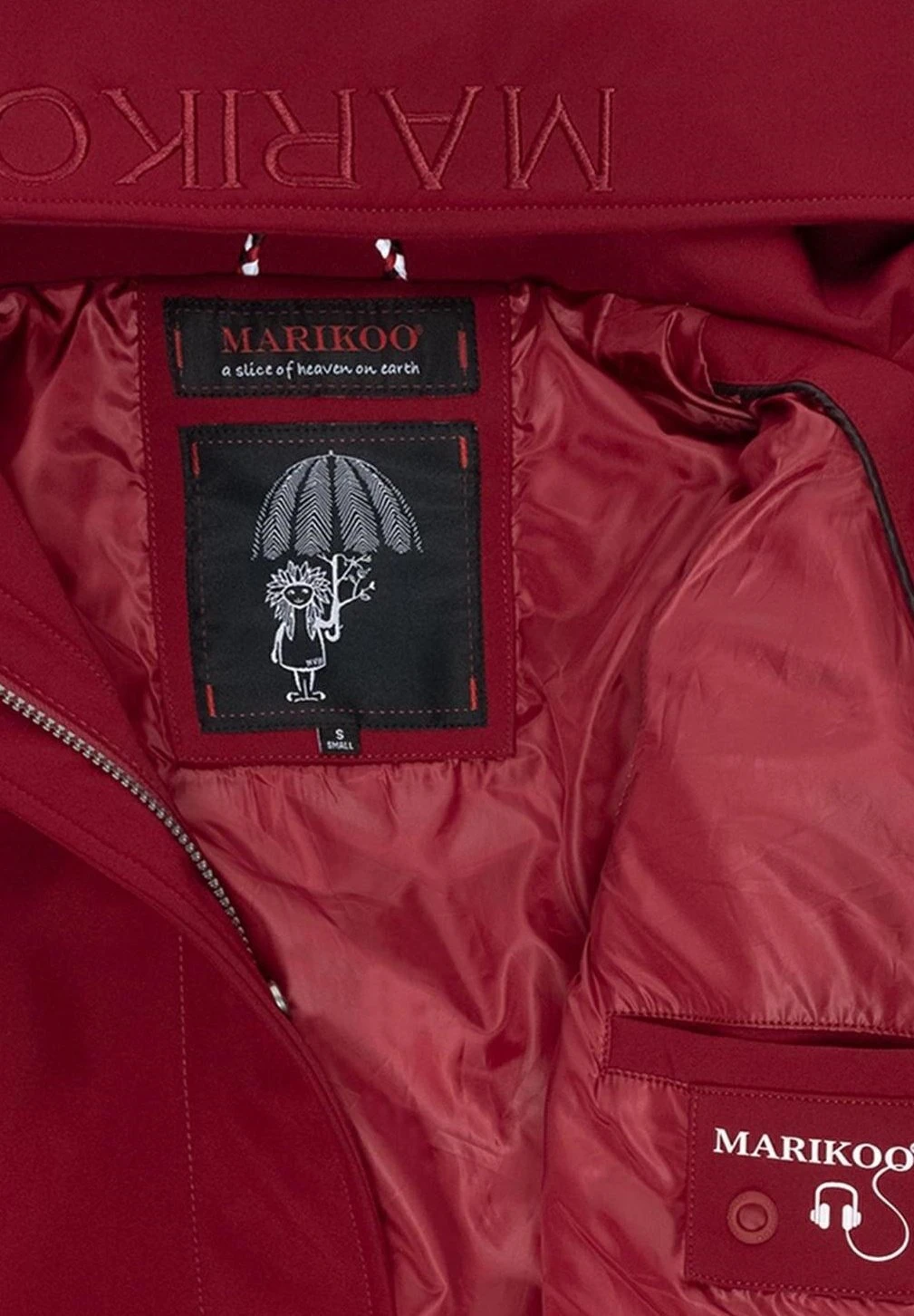 Marikoo Mayleen - Impermeable - Bordeaux 8 Marikoo Mayleen - Impermeable - Bordeaux - Imagen 6